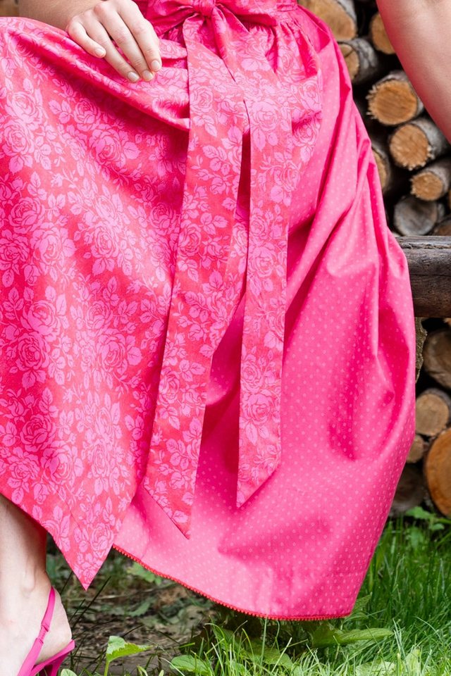 Hammerschmid Dirndl Dirndl lang 2tlg. - PILLERSEE - pink/rot – Bild 3 von 4