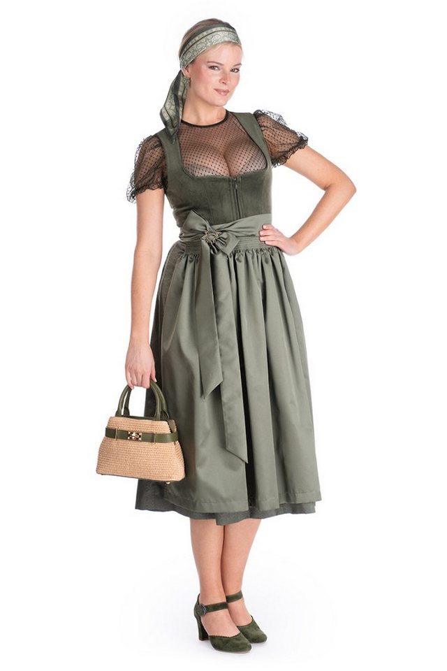 Hammerschmid Dirndl Samt Dirndl 2tlg. - THUMSEE - grün – Bild 5 von 5
