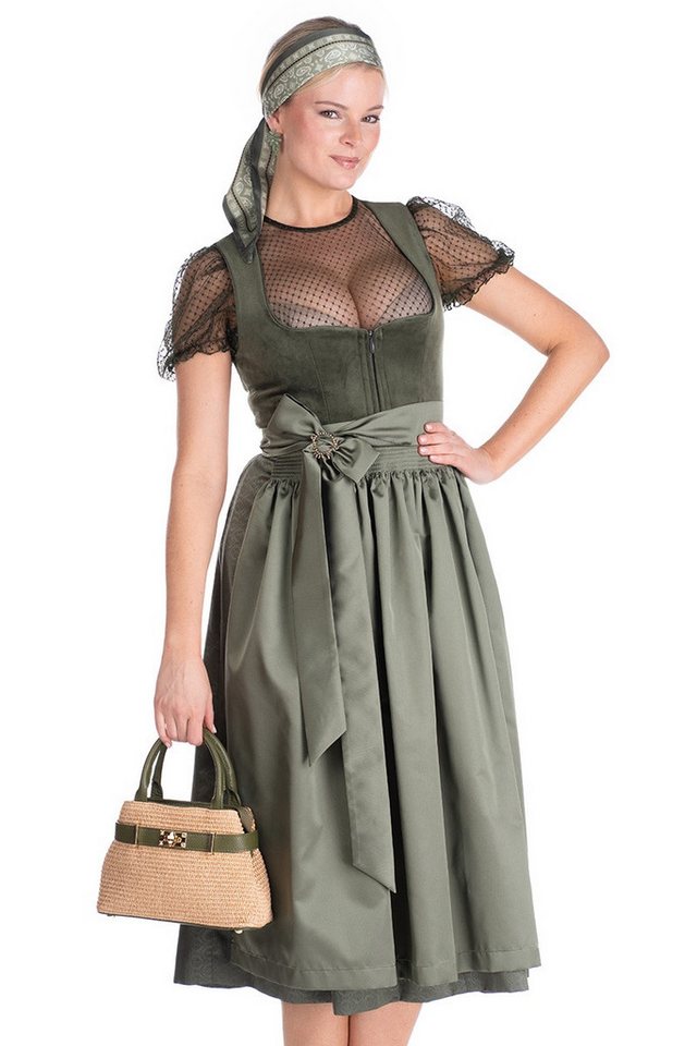 Hammerschmid Dirndl Samt Dirndl 2tlg. - THUMSEE II - grün – Bild 2 von 5