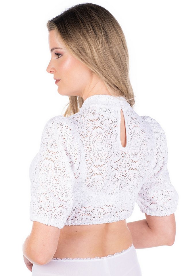 Hammerschmid Dirndlbluse Dirndlbluse - ALICE - weiß – Bild 2 von 4