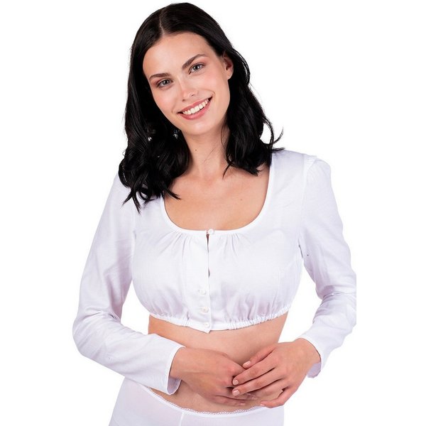 Hammerschmid Dirndlbluse Dirndlbluse - ANNA II - weiß