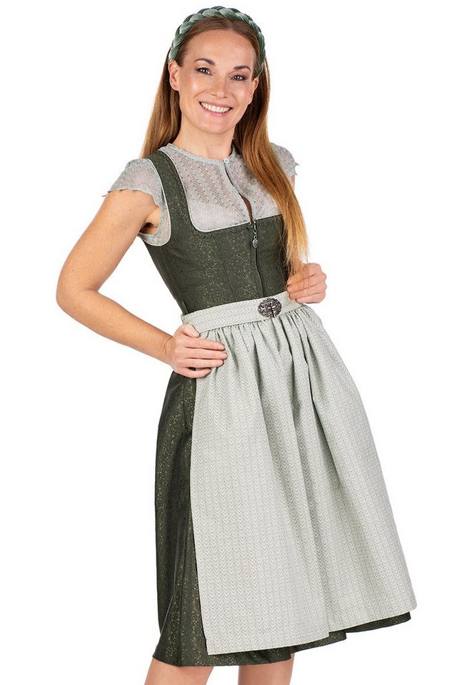 Hammerschmid Dirndlbluse Dirndlbluse - CLARA FA - jadegrün – Bild 3 von 4