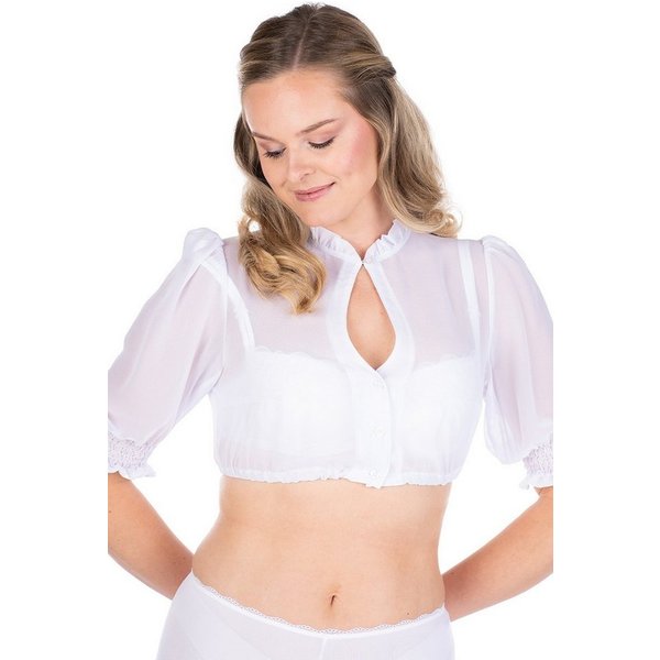 Hammerschmid Dirndlbluse Dirndlbluse - GERDA - schwarz, weiß