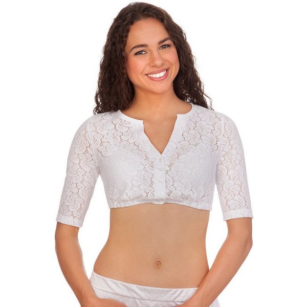 Hammerschmid Dirndlbluse Dirndlbluse - GERLINDE HA - weiß