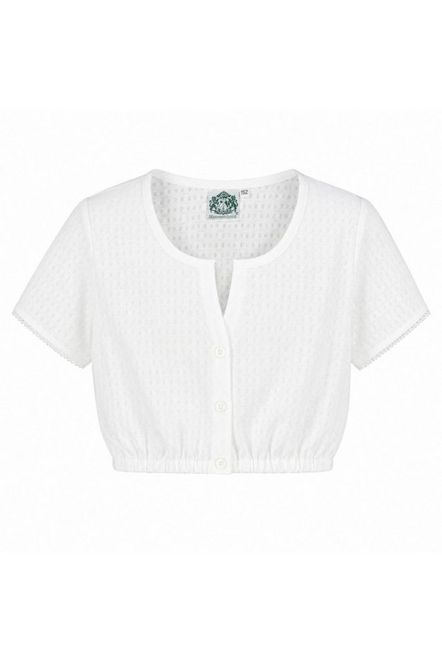 Hammerschmid Trachtenbluse Dirndlbluse Kinder - ROSI - weiß – Bild 2 von 2