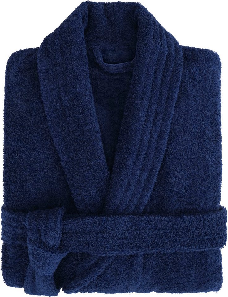 HAMMETEX Damenbademantel Ren, 100% Baumwolle, Langform, Baumwolle, Schalkragen, Gürtel, 380 g/m² Frottee Bademantel mit Taschen – Saugfähig & Weich – Bild 2 von 5