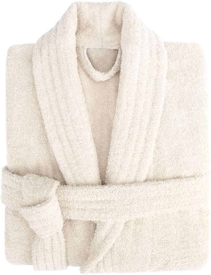 HAMMETEX Damenbademantel Ren, 100% Baumwolle, Langform, Baumwolle, Schalkragen, Gürtel, 380 g/m² Frottee Bademantel mit Taschen – Saugfähig & Weich – Bild 2 von 5