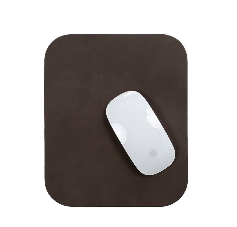 Hamosons Mauspad Hochwertiges Mousepad / Mauspad, Büffel-Leder, Braun, Hamosons 26304 – Bild 2 von 4