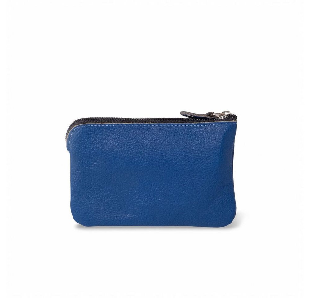 Hamosons Schlüsseltasche Großes Schlüsseletui / Schlüsselmäppchen, Leder, Blau, Hamosons 142 – Bild 2 von 3