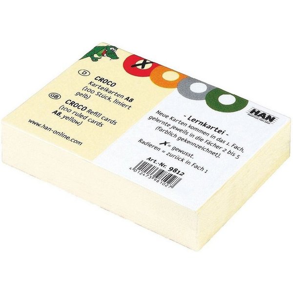 HAN Karteikarten, A8 quer, liniert