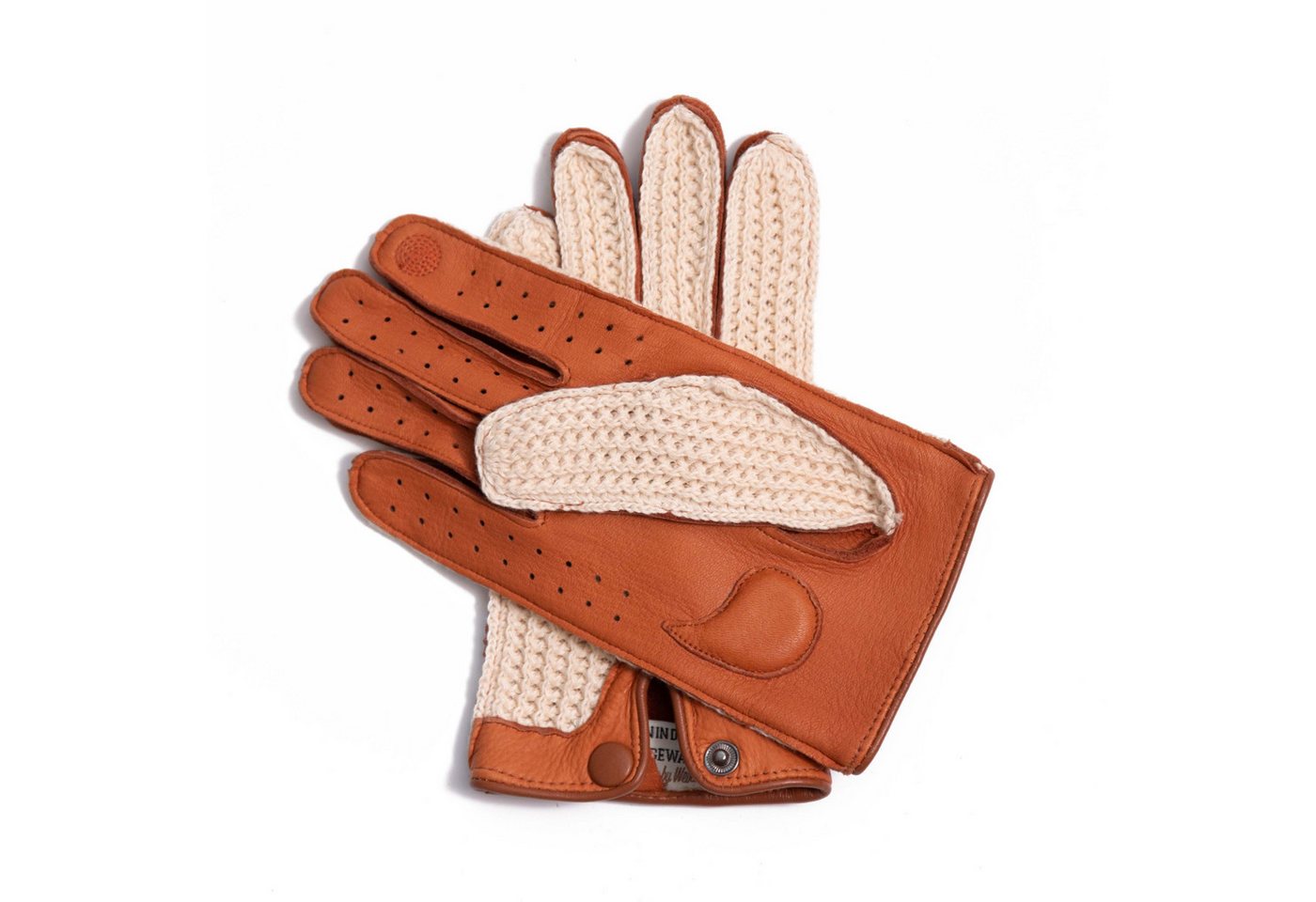 Hand Gewand by Weikert Lederhandschuhe Auto-Handschuhe aus Hirschleder, handgenäht, Touchscreen – Bild 3 von 5