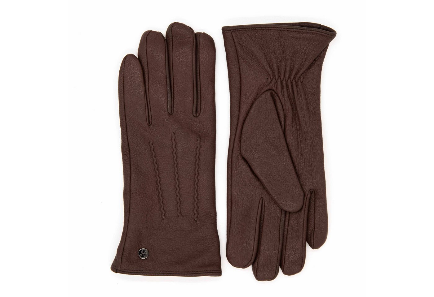 Hand Gewand by Weikert Lederhandschuhe JESS- Elegant aus Ziegenleder mit Kaschmir Wolle Fütterung – Bild 4 von 5