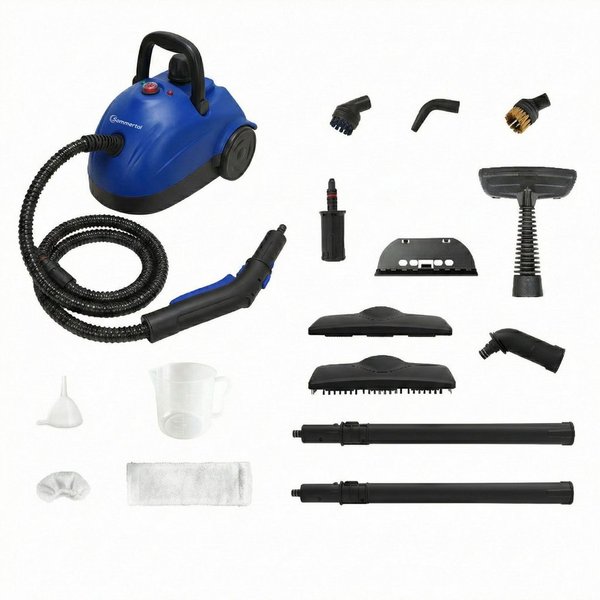 Sommertal Handdampfreiniger Sommertal XXL SC1000 Dampfreiniger Handgerät 1500 W, 1500 W, 1100 ml Tank, 16-teiliges Zubehörset, Steam Cleaner