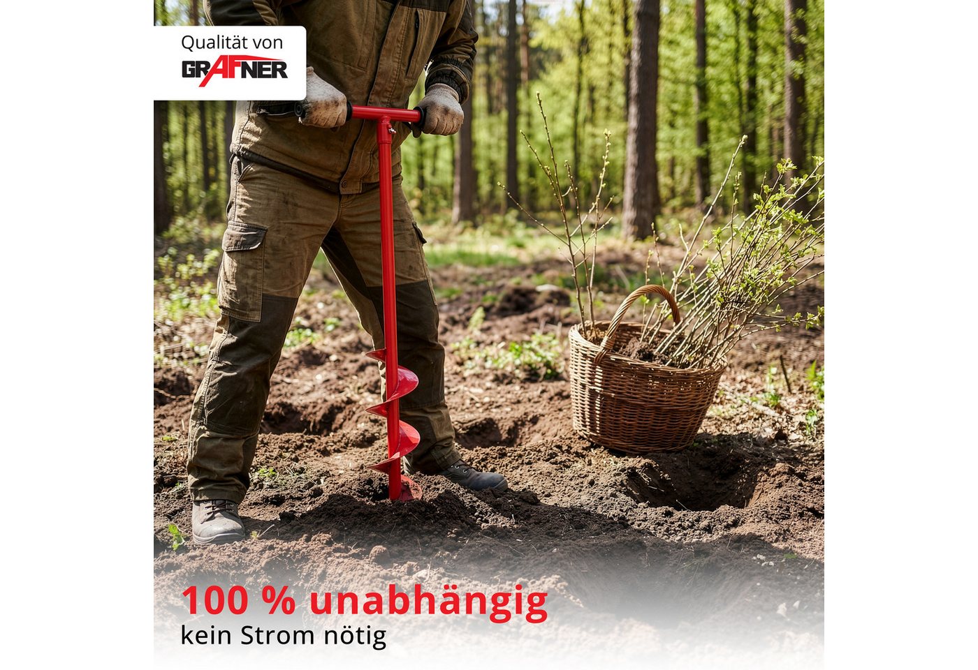Grafner Handerdbohrer Grafner Handerdbohrer Erdlochbohrer Pfahlbohrer Pflanzbohrer Bohrer – Bild 3 von 5