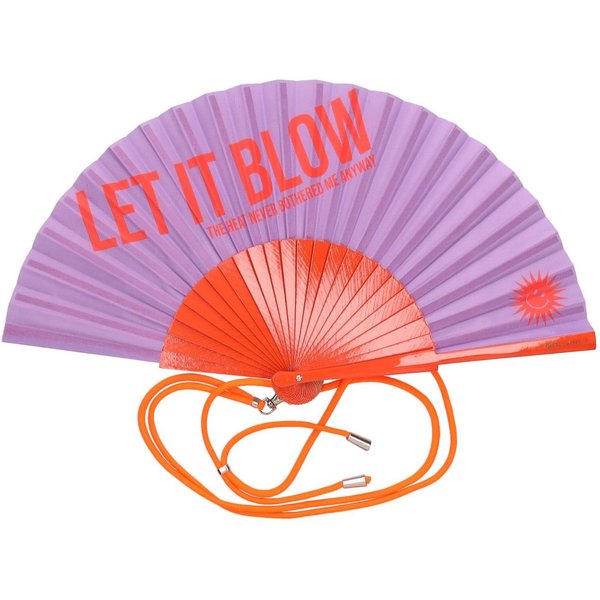 Giftcompany Handfächer Giftcompany - Handfächer Fächer Fififan "LET IT BLOW" Lila Orange