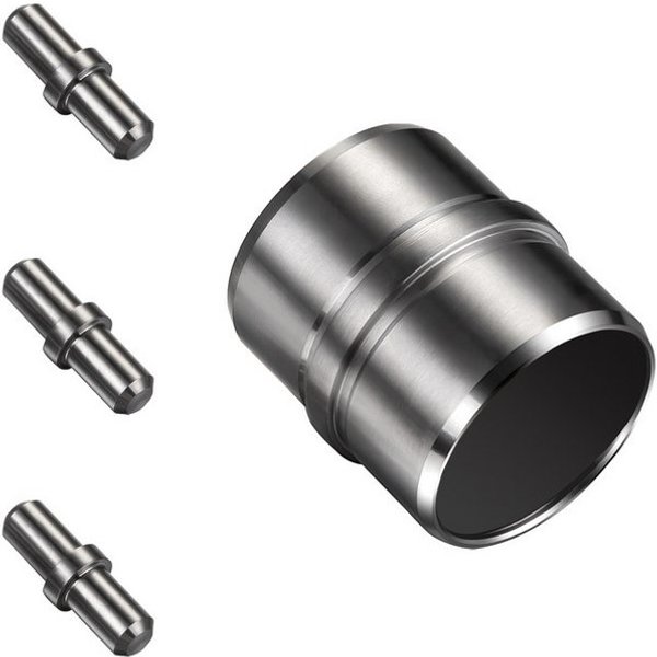 AICA Handlauf AICA Geländerverbinder Set Ø 42,4 mm zur Verbindung mehrerer Geländer, (Packung, 3 St), Edelstahl 304, Set mit geraden und verstellbaren Verbinder
