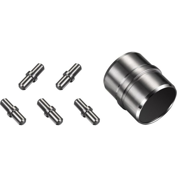 Duschparadies Handlauf DUSCHPARADIES Geländerverbinder Set, Verbindung mehrerer Geländer, (Packung, 5 St), Farben: Silber Verbindungsart: Gerade oder Universell