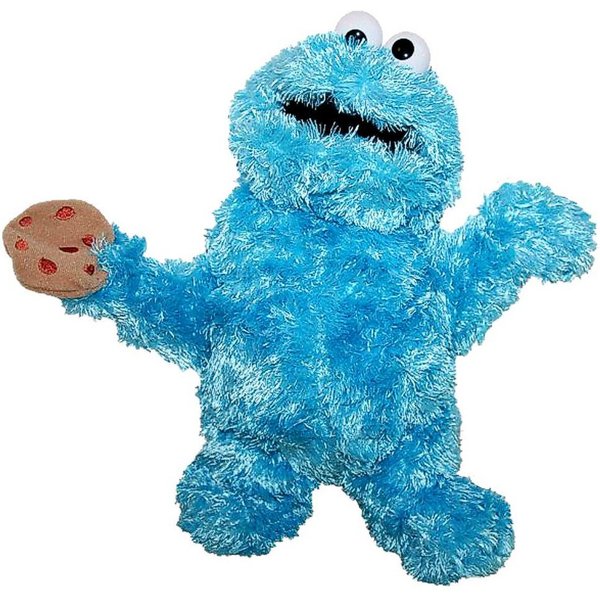 Sesamstrasse Handpuppe Krümelmonster Hand-Puppe Sesamstrasse 35 cm Plüsch-Figur