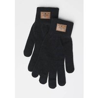 CHIEMSEE Handschuhe mit CHIEMSEE-Logo-Badge, Größe S/M in Schwarz