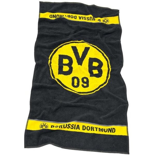 BVB Handtuch BVB-Handtuch Emblem 50x100 cm, Baumwolle (Packung, 1-St)