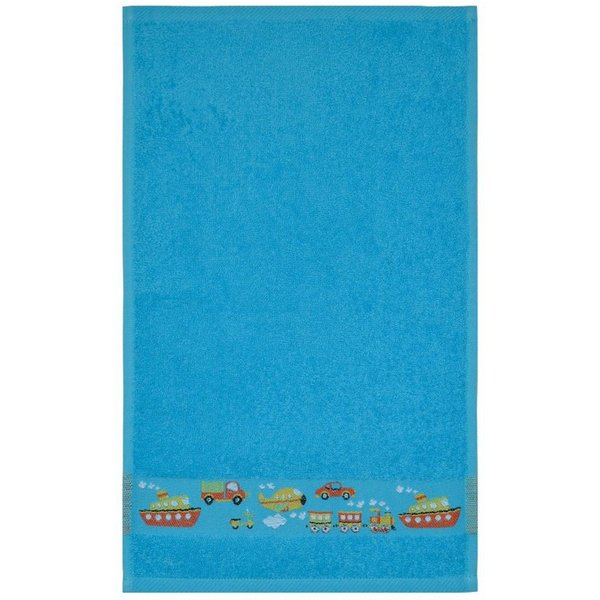 Dyckhoff Handtuch Dyckhoff Kinderfrottierserie 'Auto' Türkis, (1-St)