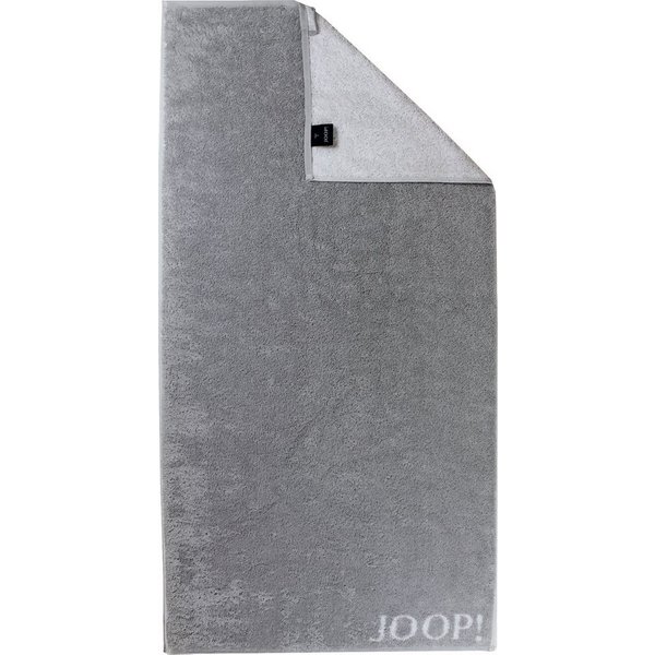 JOOP! Handtuch JOOP! Handtuchserie Classic Doubleface 1600-76 silber, 100% Baumwolle