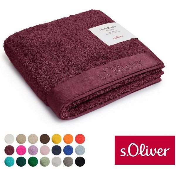 s.Oliver Handtuch s.Oliver, Premium Qualität, 600 gr/m², auch als Sets erhältlich, Walkfrottier (1-St), große Farbauswahl, auch als Duschtuch, Waschhandschuh, G