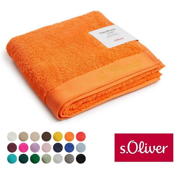 s.Oliver Handtuch s.Oliver, Premium Qualität, 600 gr/m², auch als Sets erhältlich, Walkfrottier (1-St), große Farbauswahl, auch als Duschtuch, Waschhandschuh, G