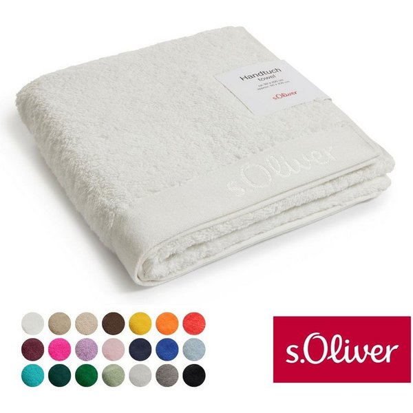s.Oliver Handtuch s.Oliver, Premium Qualität, 600 gr/m², auch als Sets erhältlich, Walkfrottier (1-St), große Farbauswahl, auch als Duschtuch, Waschhandschuh, G
