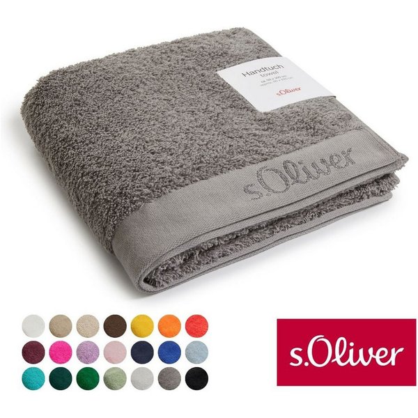 s.Oliver Handtuch s.Oliver, Premium Qualität, 600 gr/m², auch als Sets erhältlich, Walkfrottier (1-St), große Farbauswahl, auch als Duschtuch, Waschhandschuh, G