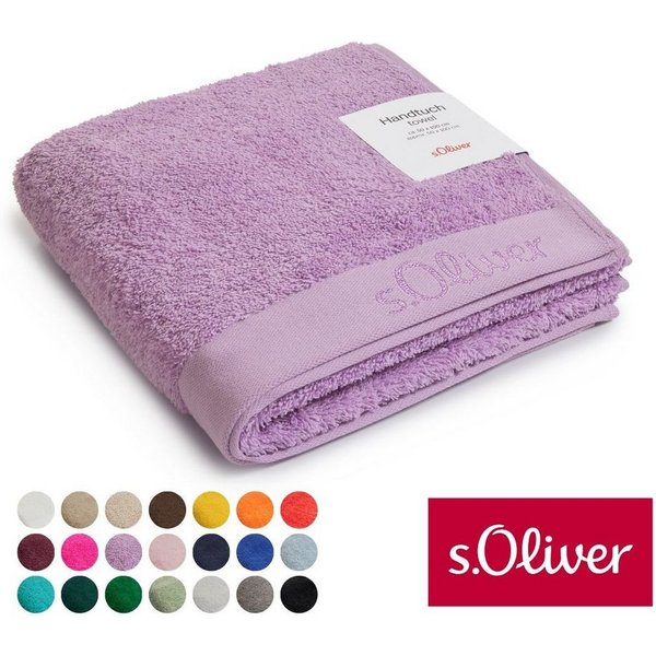 s.Oliver Handtuch s.Oliver, Premium Qualität, 600 gr/m², auch als Sets erhältlich, Walkfrottier (1-St), große Farbauswahl, auch als Duschtuch, Waschhandschuh, G