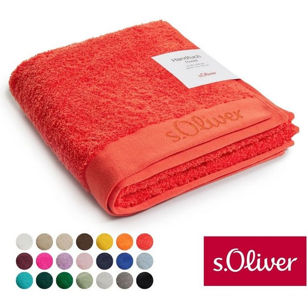 s.Oliver Handtuch s.Oliver, Premium Qualität, 600 gr/m², auch als Sets erhältlich, Walkfrottier (1-St), große Farbauswahl, auch als Duschtuch, Waschhandschuh, G