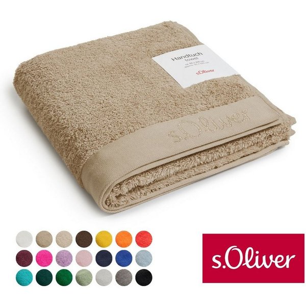 s.Oliver Handtuch s.Oliver, Premium Qualität, 600 gr/m², auch als Sets erhältlich, Walkfrottier (1-St), große Farbauswahl, auch als Duschtuch, Waschhandschuh, G