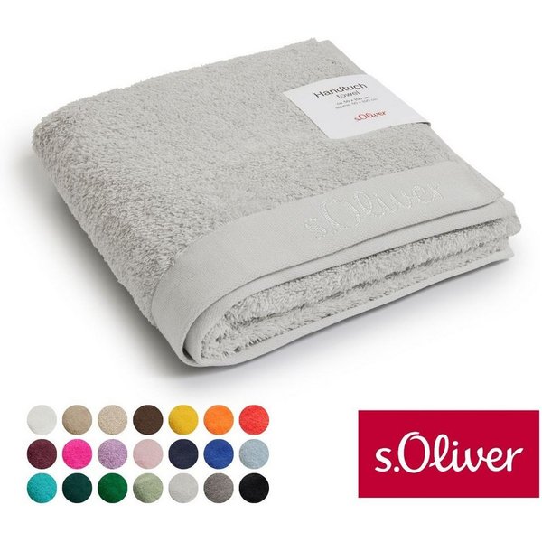 s.Oliver Handtuch s.Oliver, Premium Qualität, 600 gr/m², auch als Sets erhältlich, Walkfrottier (1-St), große Farbauswahl, auch als Duschtuch, Waschhandschuh, G