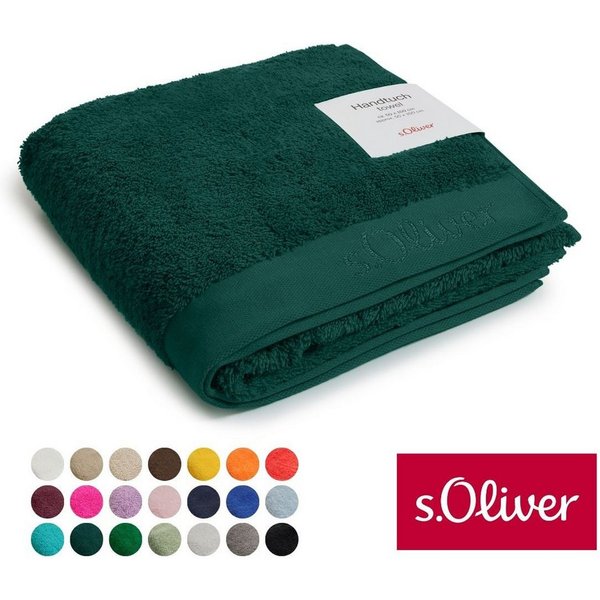 s.Oliver Handtuch s.Oliver, Premium Qualität, 600 gr/m², auch als Sets erhältlich, Walkfrottier (1-St), große Farbauswahl, auch als Duschtuch, Waschhandschuh, G