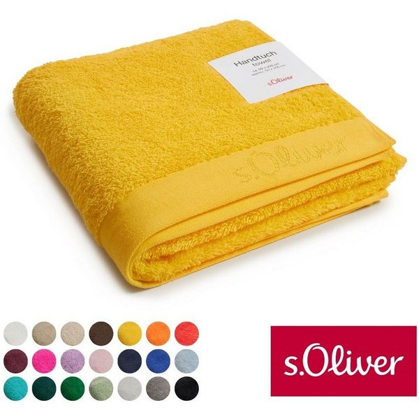s.Oliver Handtuch s.Oliver, Premium Qualität, 600 gr/m², auch als Sets erhältlich, Walkfrottier (1-St), große Farbauswahl, auch als Duschtuch, Waschhandschuh, G
