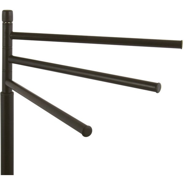 MSV Handtuchständer MSV Handtuchständer Ella mit 3 beweglichen Handtuchstangen, mit 3 frei schwenkbaren Stangen, schwarz matt, 40x20x84,5 cm