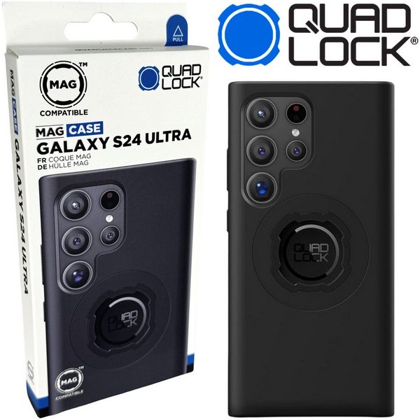 Quad Lock Handy-Halterung QUAD LOCK MAG Case Handy Schutz Hülle passend für Galaxy S24 Ultra