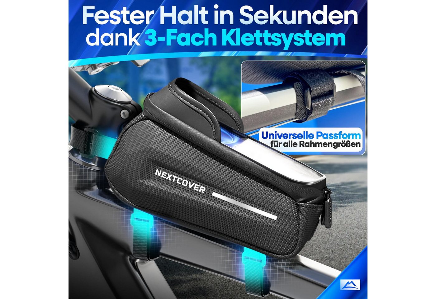 Nextcover Handy-Rahmentasche Nextcover® Handy-Rahmentasche mit Touchscreen – Bild 3 von 5