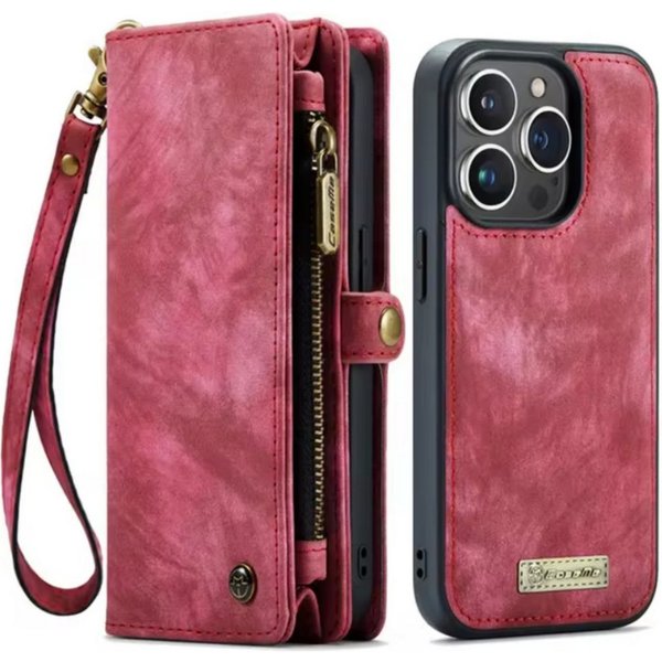 CaseMe Handyhülle Caseme iPhone Hülle mit Zipper 2in1