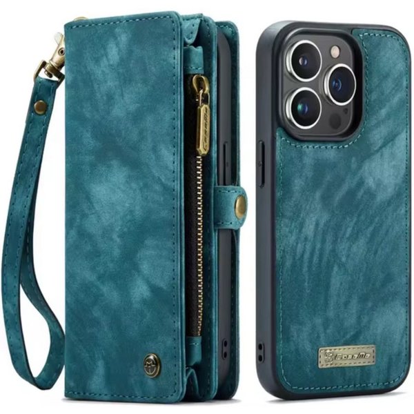 CaseMe Handyhülle Caseme iPhone Hülle mit Zipper 2in1