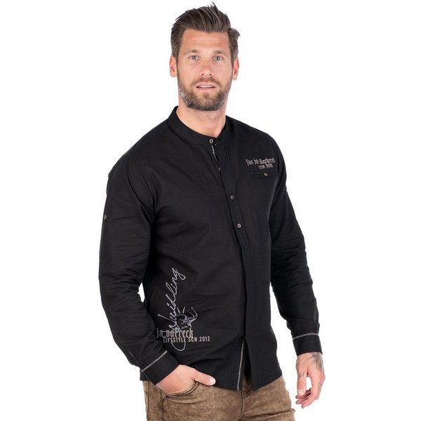 Hangowear Trachtenhemd Trachtenhemd - JEFF - schwarz