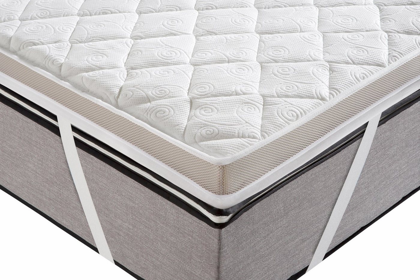 Hanse by RIBECO, Topper Ole, 7 cm hoch, Gelschaum, Matratzentopper 90x200 cm & 140x200 cm und weitere Größen – Bild 3 von 4