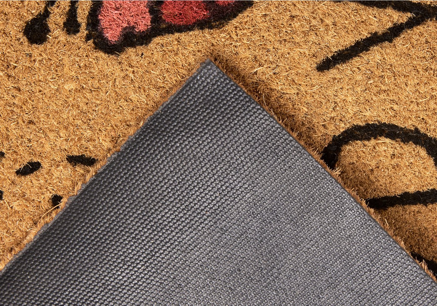 HANSE Home Fußmatte Bee Happy, Türmatte, rechteckig, Höhe: 15 mm, Kokos, Schmutzfangmatte, Outdoor, Rutschfest, Innen, Kokosmatte, Flur – Bild 5 von 5
