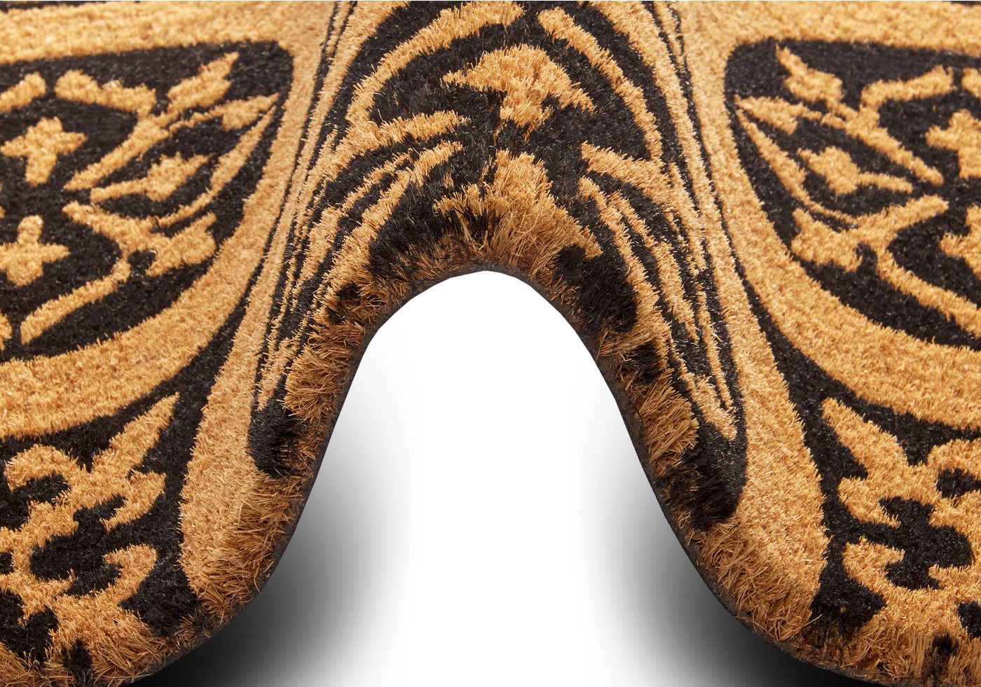 HANSE Home Fußmatte Ornaments, Türmatte, rechteckig, Höhe: 15 mm, Kokos, Schmutzfangmatte, Outdoor, Rutschfest, Innen, Kokosmatte, Flur – Bild 4 von 5