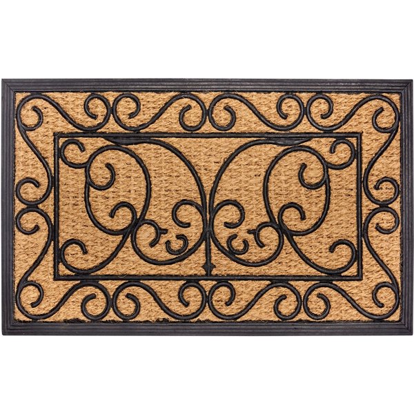 HANSE Home Fußmatte Rechteckig, Türmatte, rechteckig, Höhe: 8 mm, Kokos, Gummi, Schmutzfangmatte, Outdoor, Rutschfest, Innen, Kokosmatte