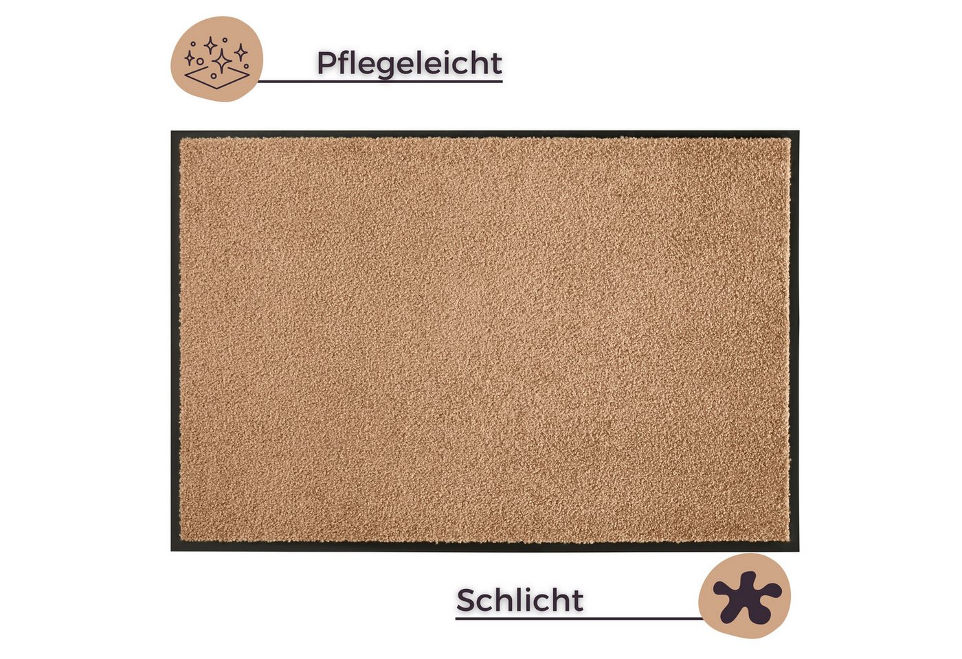 HANSE Home Fußmatte Wash & Clean, rechteckig, Höhe: 7 mm, Schmutzfangmatte, Türmatte, In- und Outdoor, Teppich, Läufer, waschbar – Bild 5 von 5