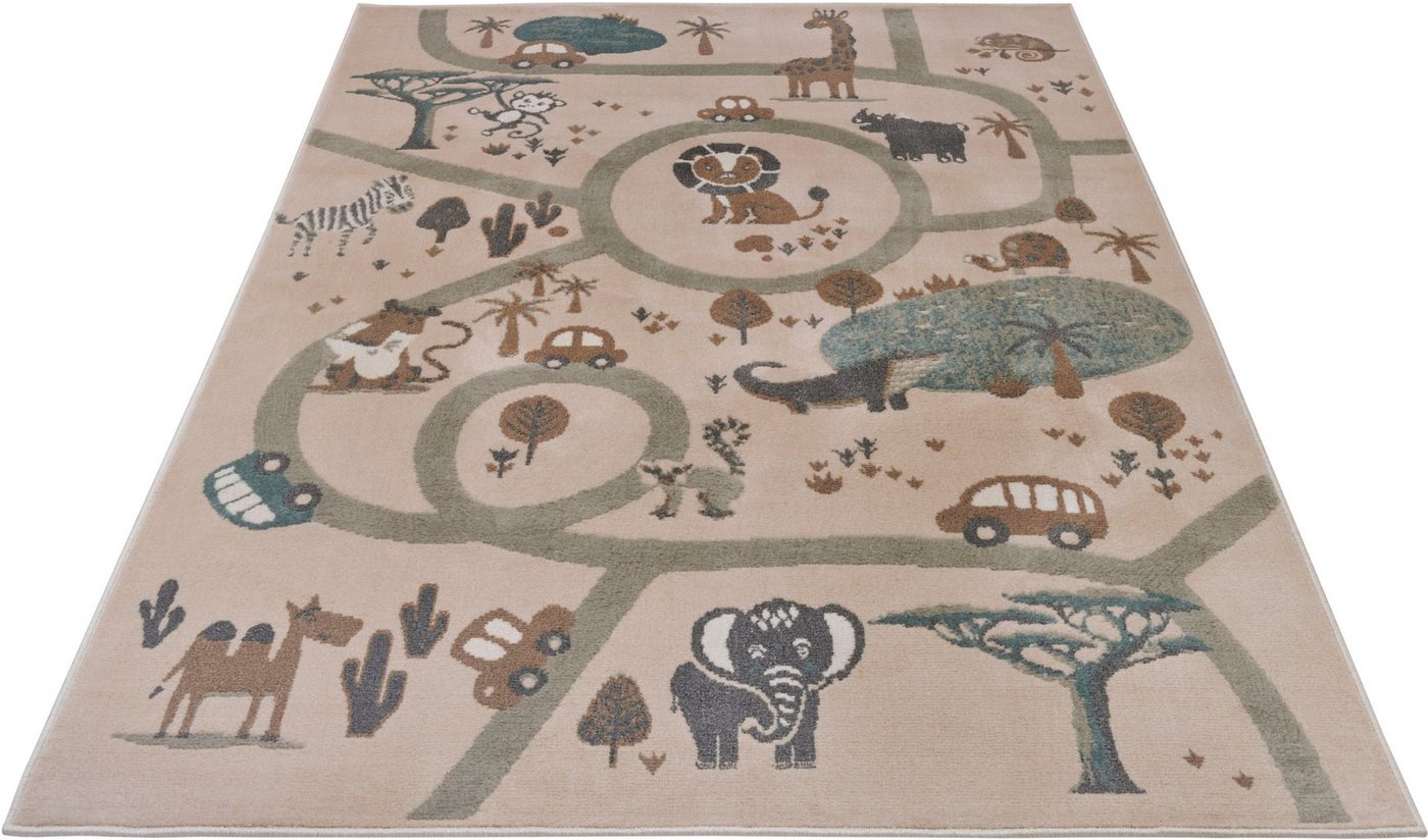 HANSE Home Kinderteppich Adventures Animal Park, rechteckig, Höhe: 8 mm, Spielteppich, fest, Kinderzimmer, Kurzflor, Spielunterlage – Bild 3 von 5