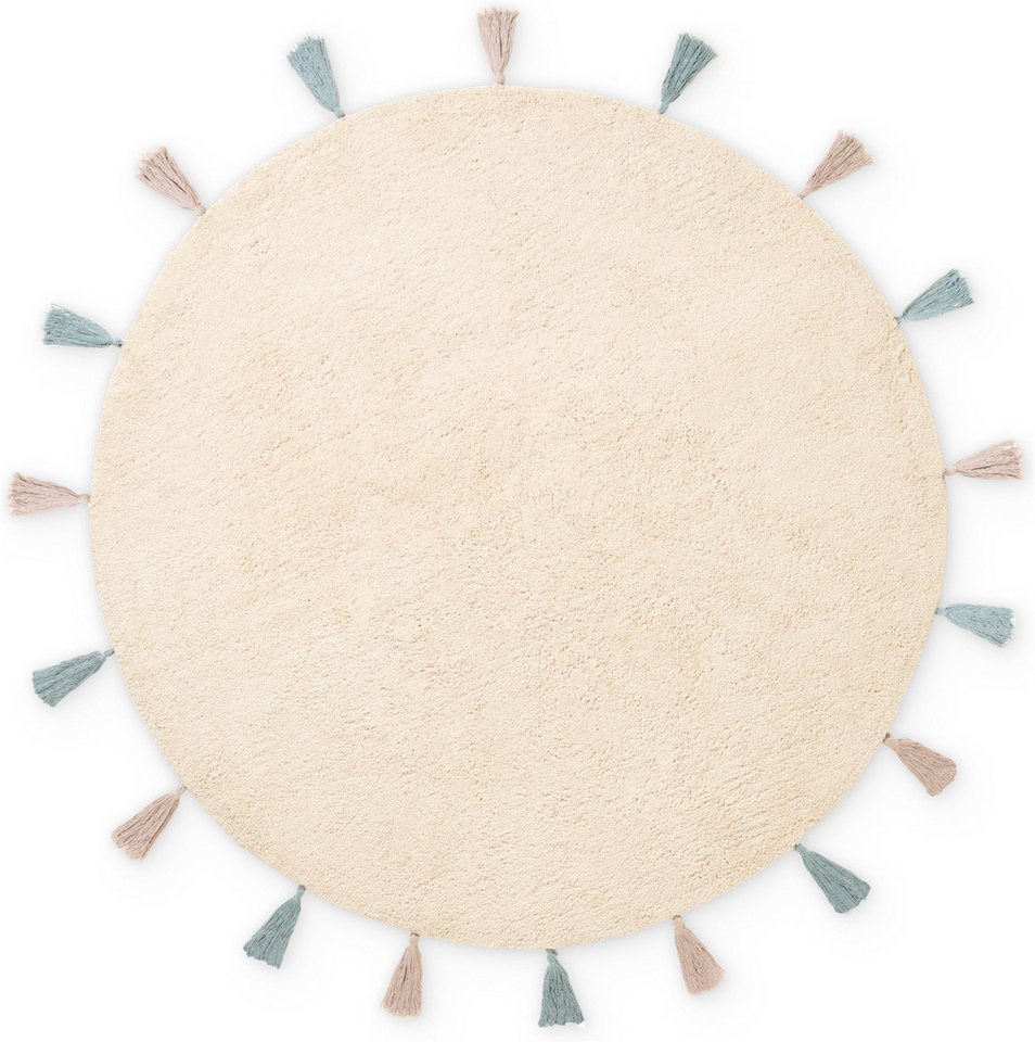 HANSE Home Kinderteppich Sunna, Motivform, Höhe: 10 mm, Waschbar, Handgemacht, Baumwolle, Rutschfest Spielteppich Kinderzimmer – Bild 2 von 5