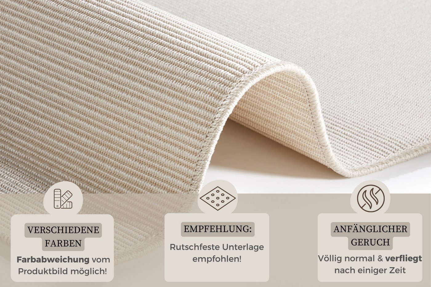 HANSE Home Läufer Nature, In- und Outdoor, rechteckig, Höhe: 5 mm, Teppich, Wetterfest, Balkon, Flur, Wohnzimmer, Wasserfest, Sisal Optik – Bild 4 von 5